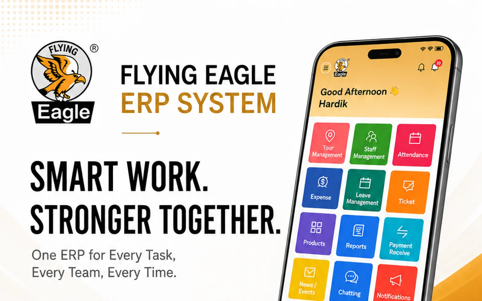 Flying Eagle ERP — app overview